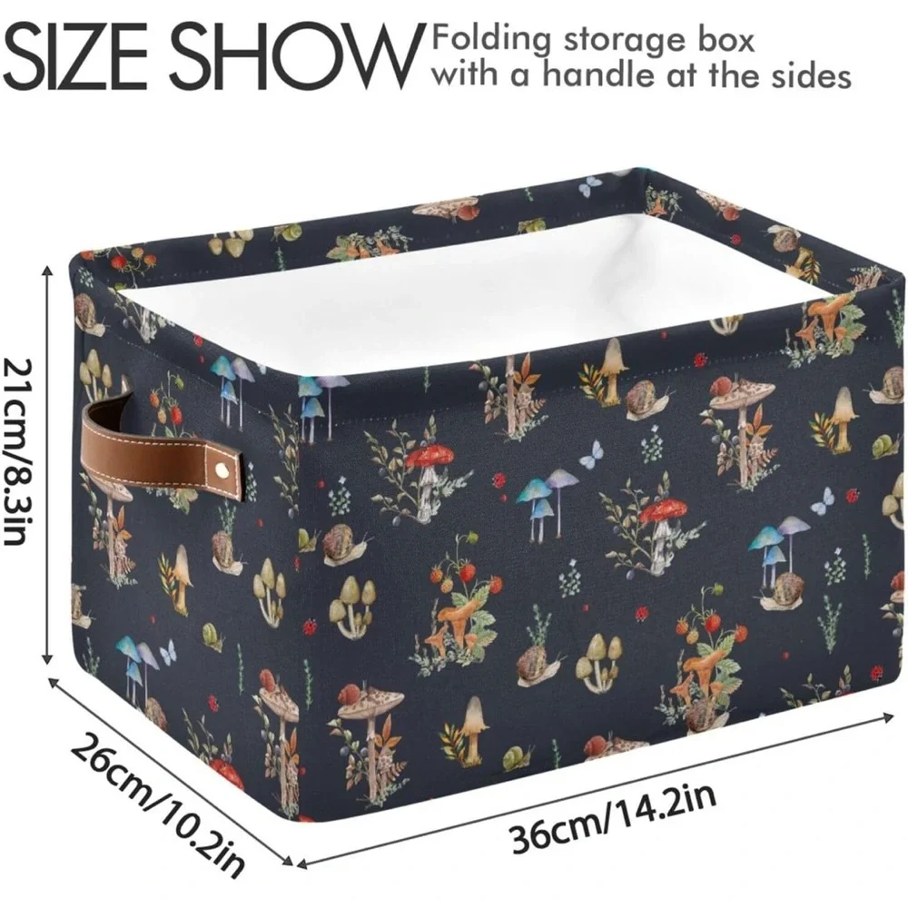 Mushroom Storage Cube/Basket, NWT